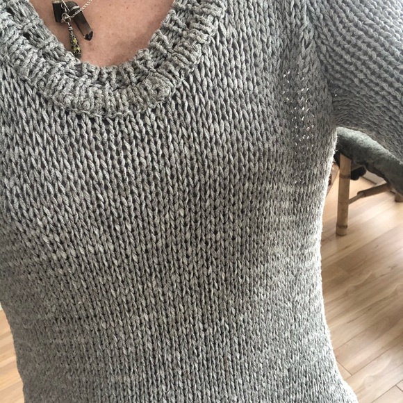 AQUA bias cut viscose sweater - Picture 4 of 5